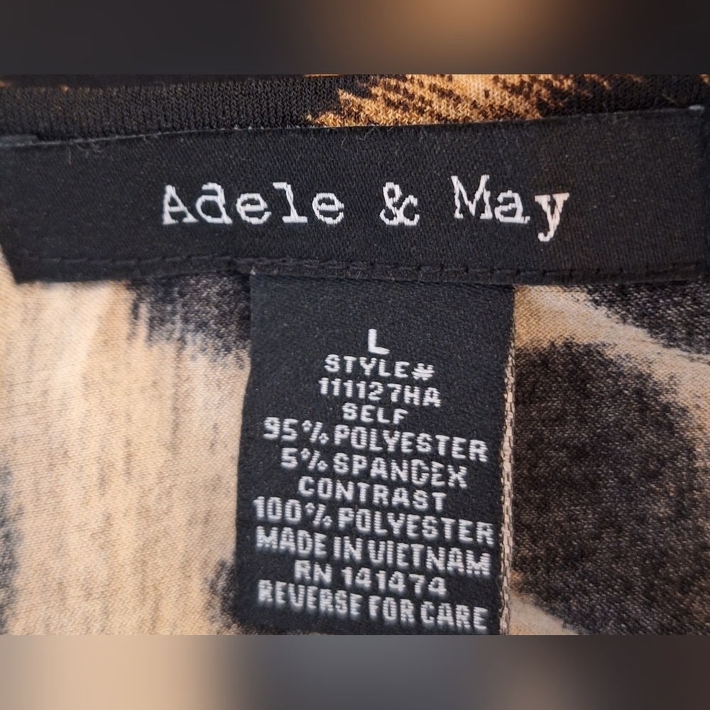 Adele & May Chic Leopard Print Sheer Blouse - image 6